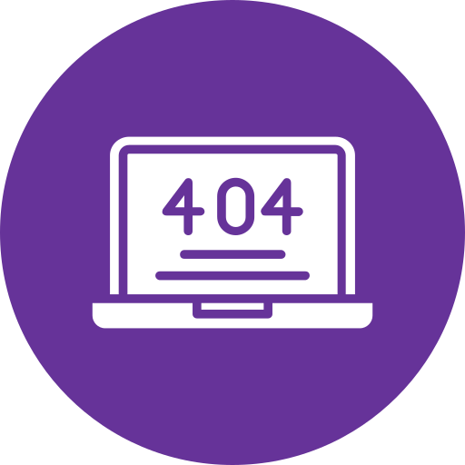 404 error Generic Mixed icon