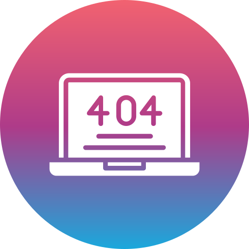 404 error Generic Mixed icon