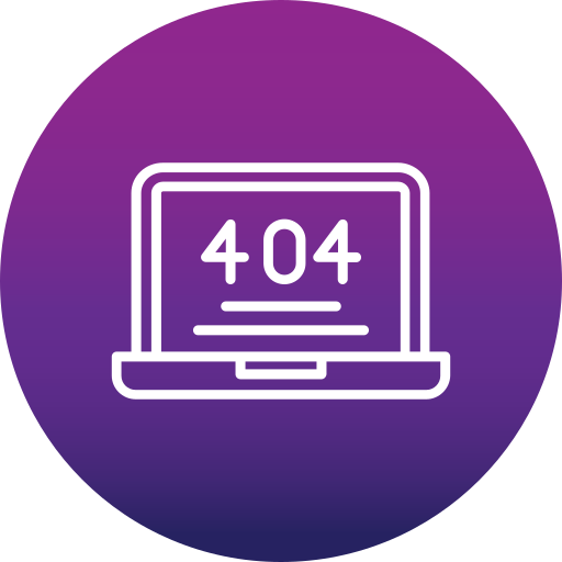 404 fehler Generic Flat Gradient icon