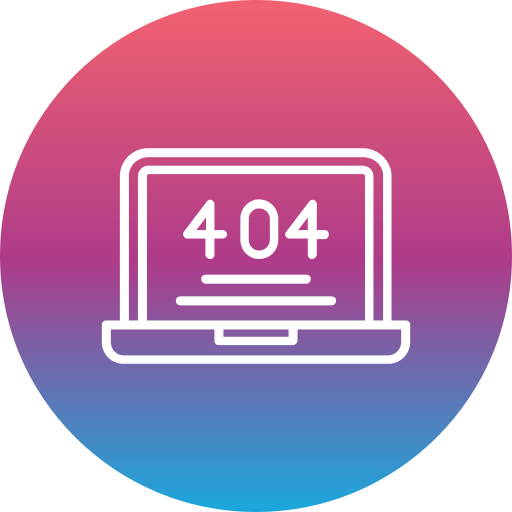 errore 404 Generic Flat Gradient icona