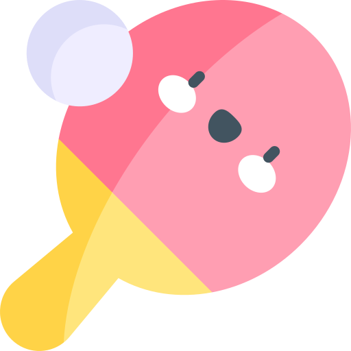 Ping pong Kawaii Flat icon