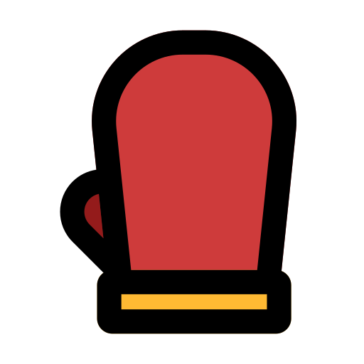 guante para el horno Generic Outline Color icono