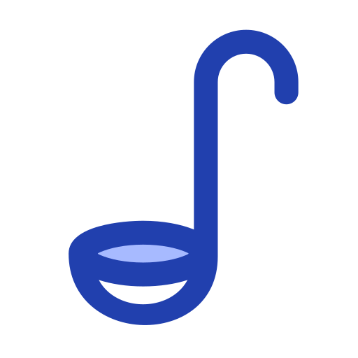 Soup spoon Generic Blue icon