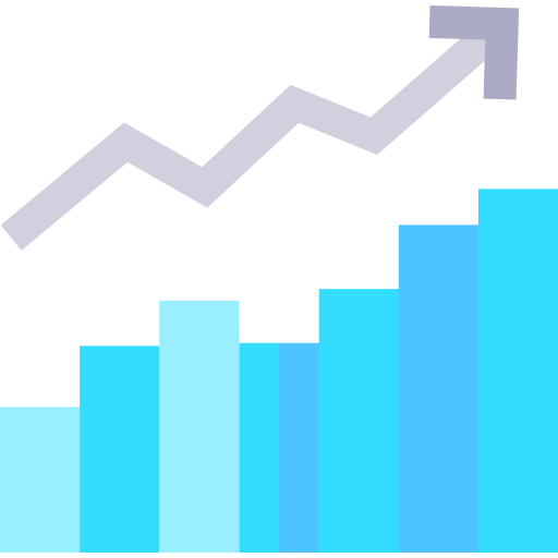 graph Basic Straight Flat icon