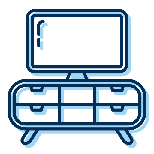 mesa de televisión Generic Blue icono