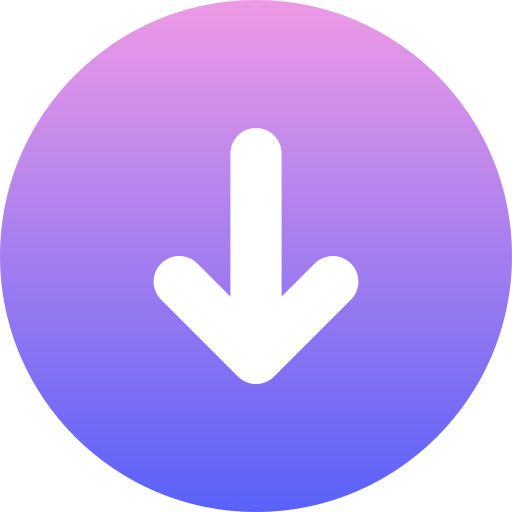 아래쪽 화살표 Generic Flat Gradient icon