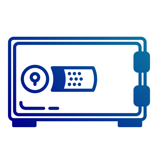 cassetta di sicurezza Generic Flat Gradient icona