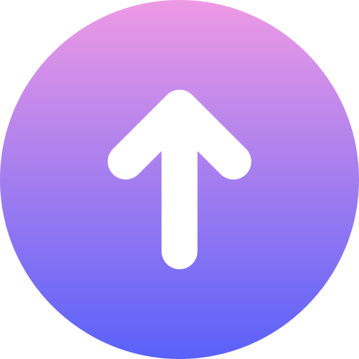 Up arrow Generic Flat Gradient icon