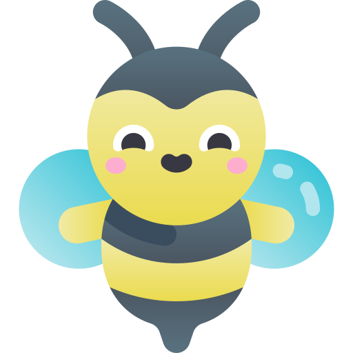 pszczoła Kawaii Star Gradient ikona
