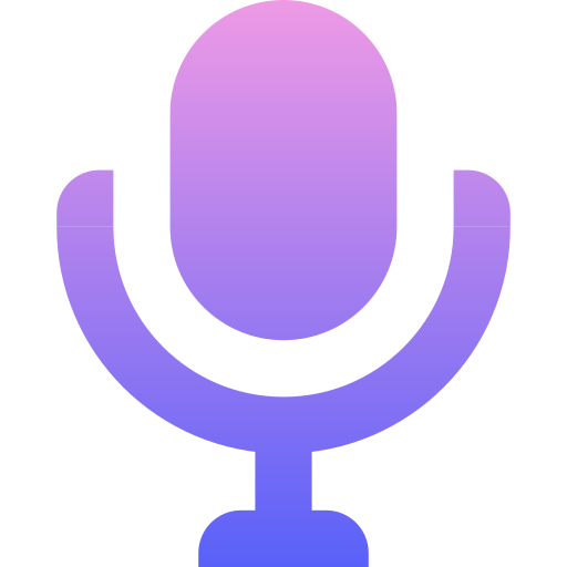 Микрофон Generic Flat Gradient иконка