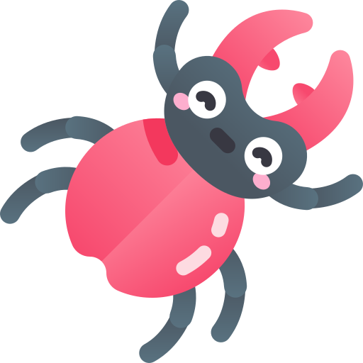 escarabajo Kawaii Star Gradient icono