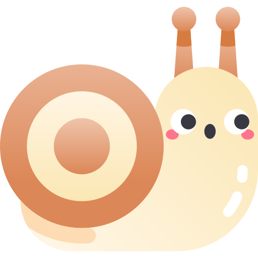 달팽이 Kawaii Star Gradient icon