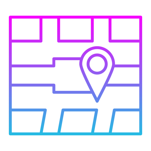 kaart locatie Generic Gradient icoon