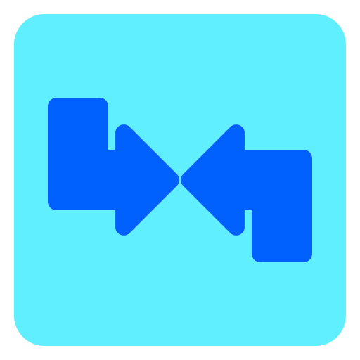 Two arrow Generic Flat icon