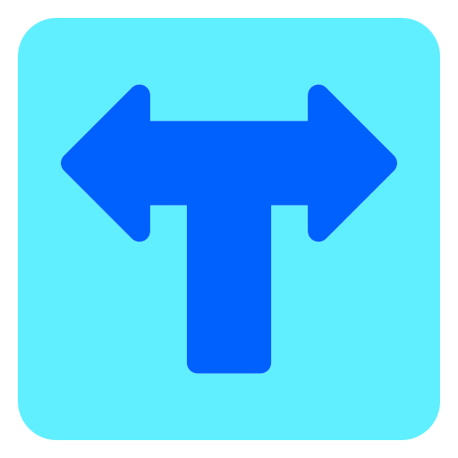 zwei wege Generic Flat icon