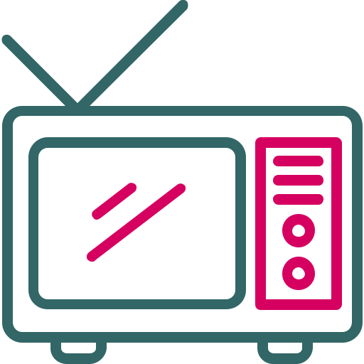 televisor antiguo Generic Outline Color icono