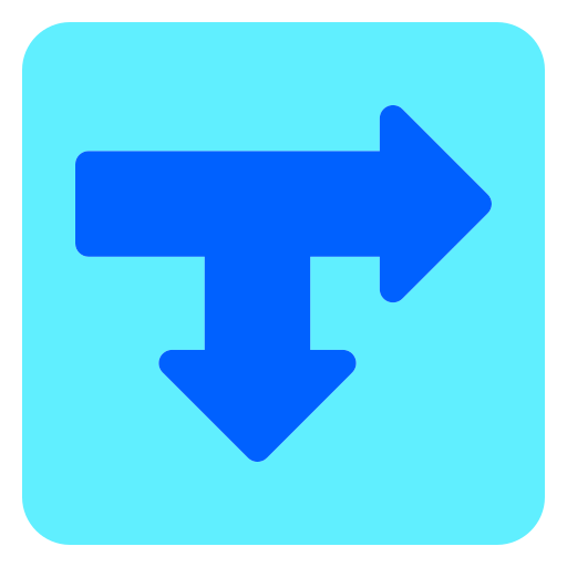 Two ways Generic Flat icon