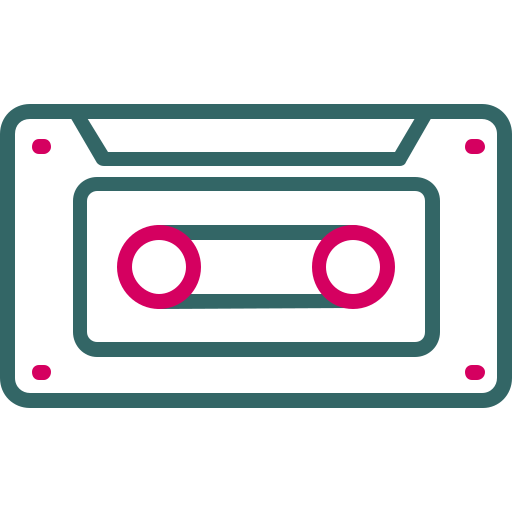 cassette Generic Outline Color Icône