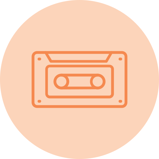 cassette Generic Flat Icône