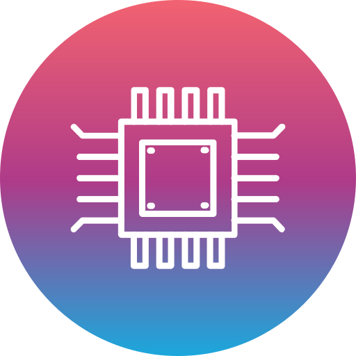 mikrochip Generic Flat Gradient icon