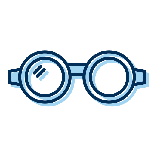 Glasses Generic Blue icon