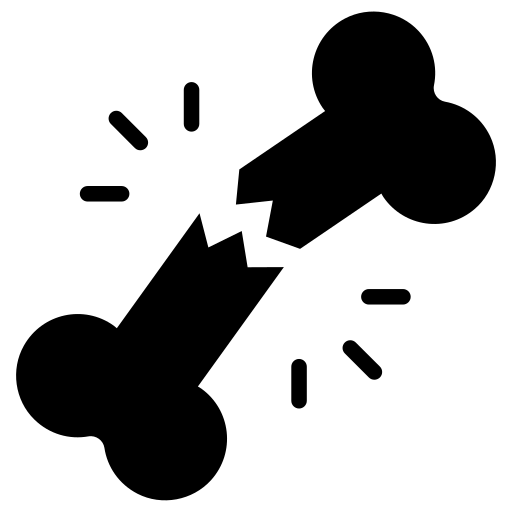 Сломанная кость Generic Glyph иконка