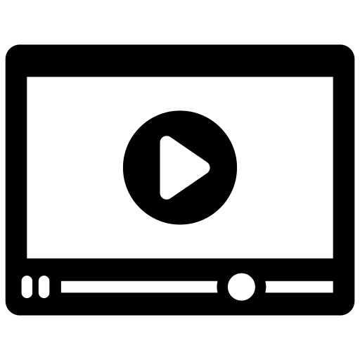 odtwarzacz multimedialny Generic Glyph ikona