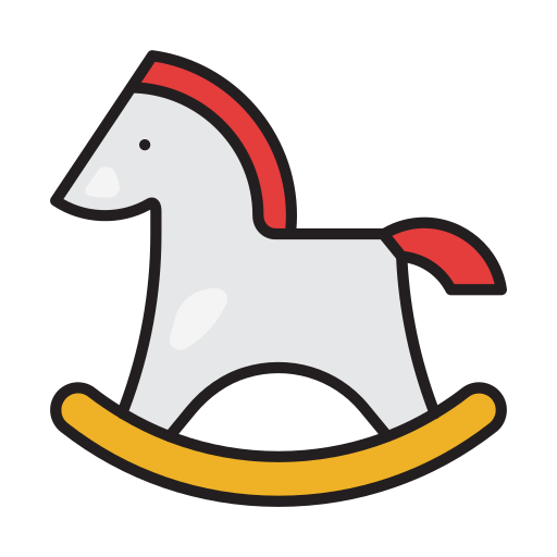 cheval jouet Generic Outline Color Icône
