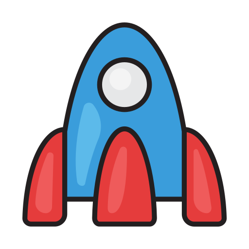 Rocket Generic Outline Color icon