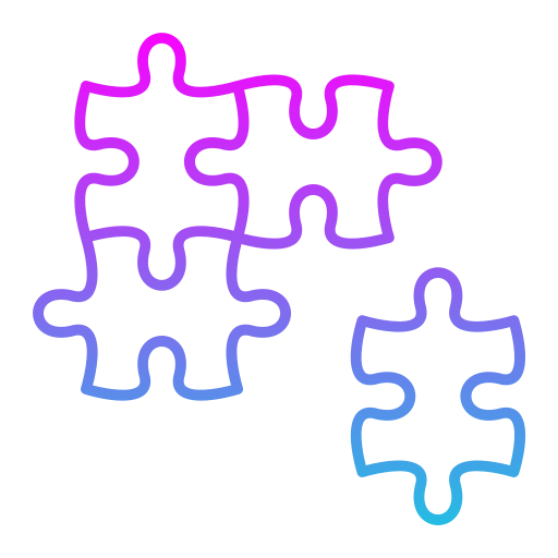 퍼즐 Generic Gradient icon