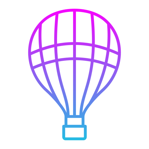 heteluchtballon Generic Gradient icoon