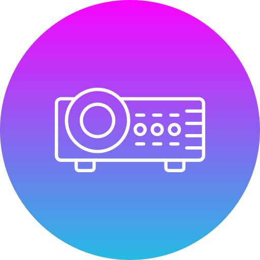 Video projector Generic Flat Gradient icon