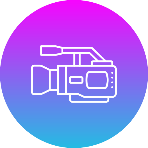 Видеокамера Generic Flat Gradient иконка