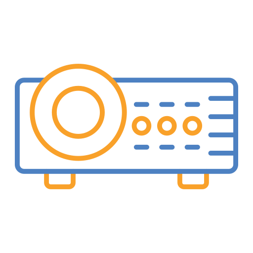 Video projector Generic Outline Color icon