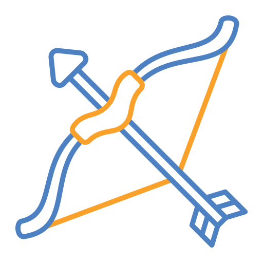 tir à l'arc Generic Outline Color Icône