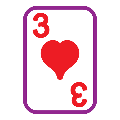 tres de corazones Generic Mixed icono