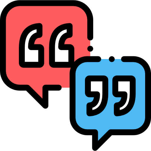 Quotation Detailed Rounded Lineal color icon