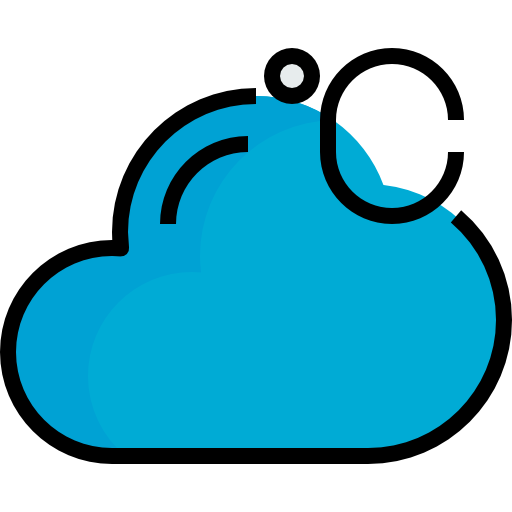Cloud kank Lineal Color icon
