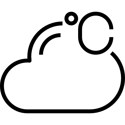 nuvola kank Lineal icona