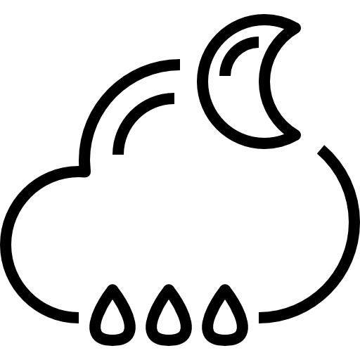 piovoso kank Lineal icona