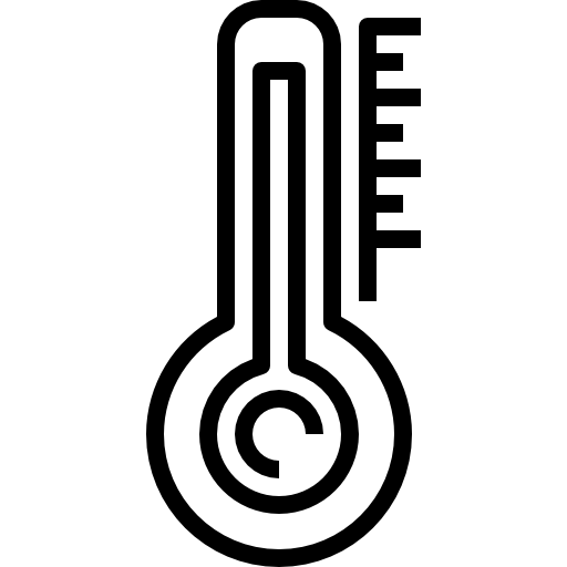 termómetro kank Lineal icono