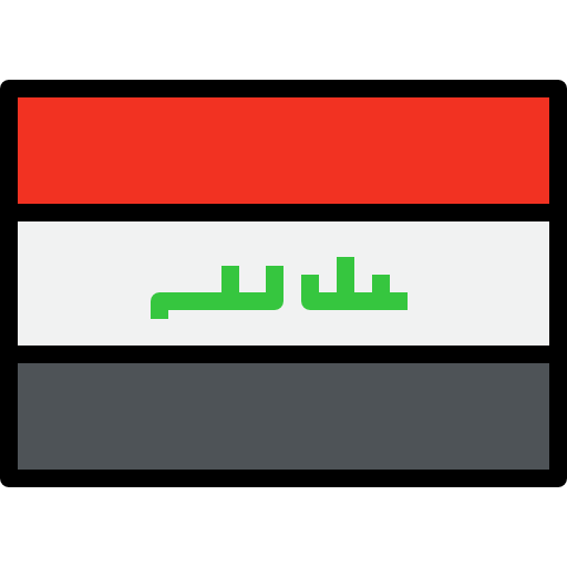 Iraq kank Lineal Color icon