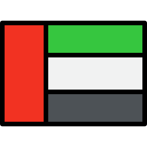 emirati arabi uniti kank Lineal Color icona