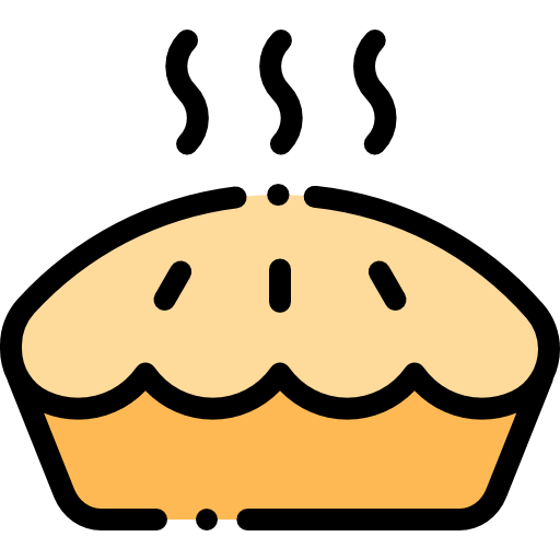 Pie Detailed Rounded Lineal color icon