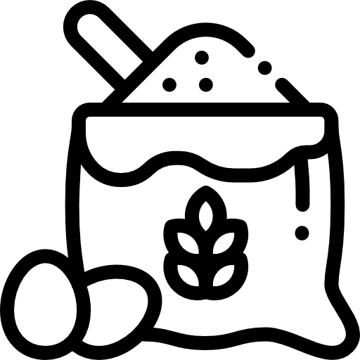 小麦粉 Detailed Rounded Lineal icon