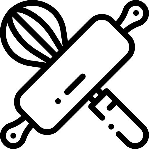 麺棒 Detailed Rounded Lineal icon
