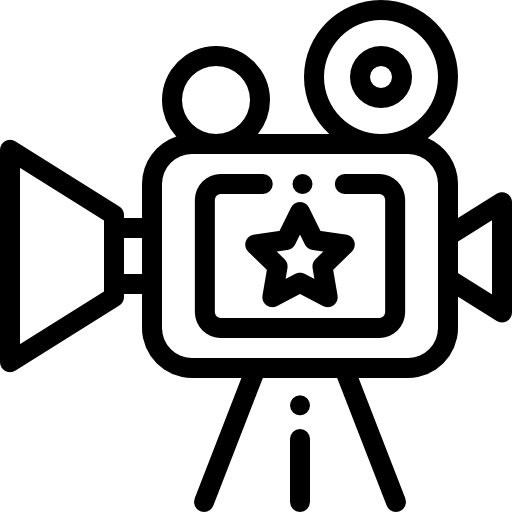 telecamera Detailed Rounded Lineal icona