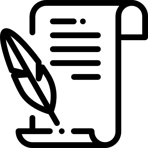 문학 Detailed Rounded Lineal icon
