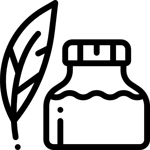 pióro atramentowe Detailed Rounded Lineal ikona