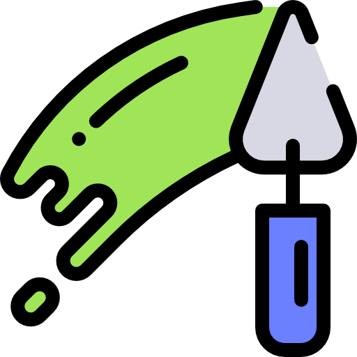 Trowel Detailed Rounded Lineal color icon
